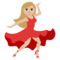 Woman Dancing - Medium Light emoji on Emojione